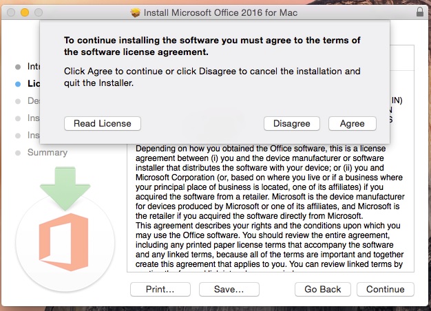 transfer microsoft office license mac