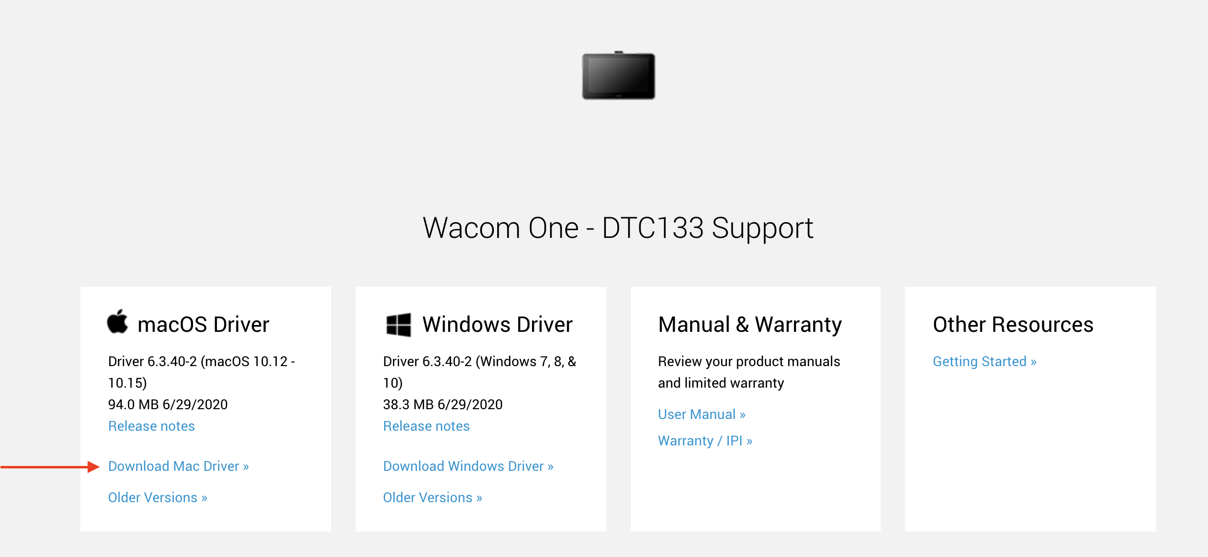 wacom tablet driver not found windows 8