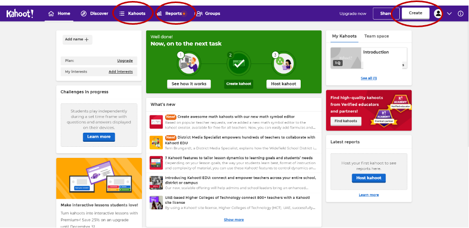 How to Create a Kahoot! Account – Instruction @ UH